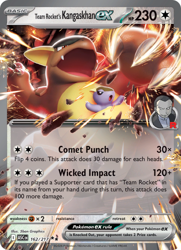 Team Rocket's Kangaskhan ex #162/217 | Ascended Heroes | Pokémon TCG