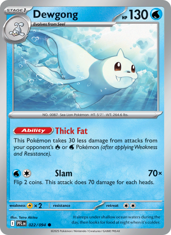 Dewgong #022/094 | Phantasmal Flames | Pokémon TCG