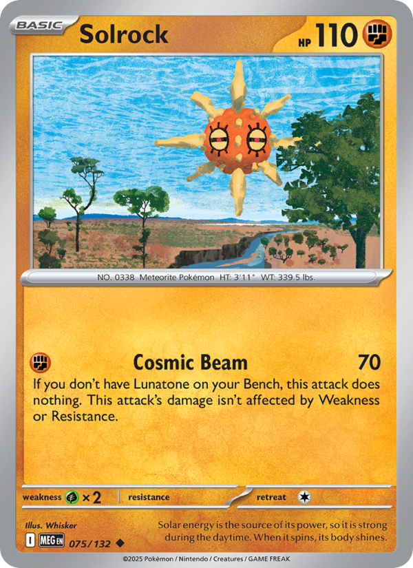 Solrock #075/132 | Mega Evolution | Pokémon TCG