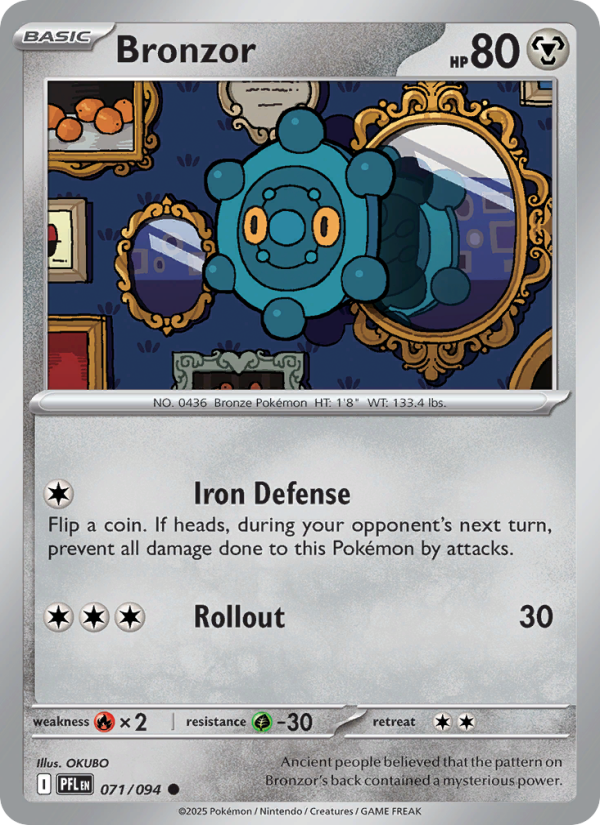 Bronzor #071/094 | Phantasmal Flames | Pokémon TCG