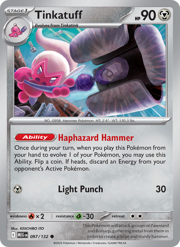 Tinkatuff #097/132 | Mega Evolution | Pokémon TCG