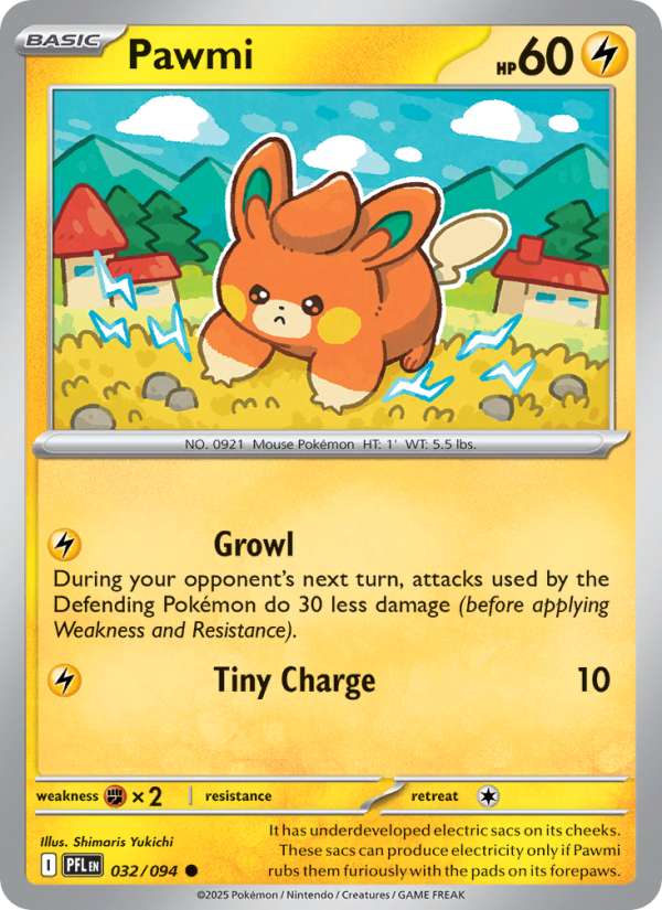 Pawmi #032/094 | Phantasmal Flames | Pokémon TCG