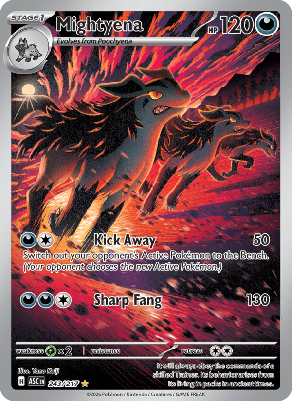 Mightyena #243/217 | Ascended Heroes | Pokémon TCG