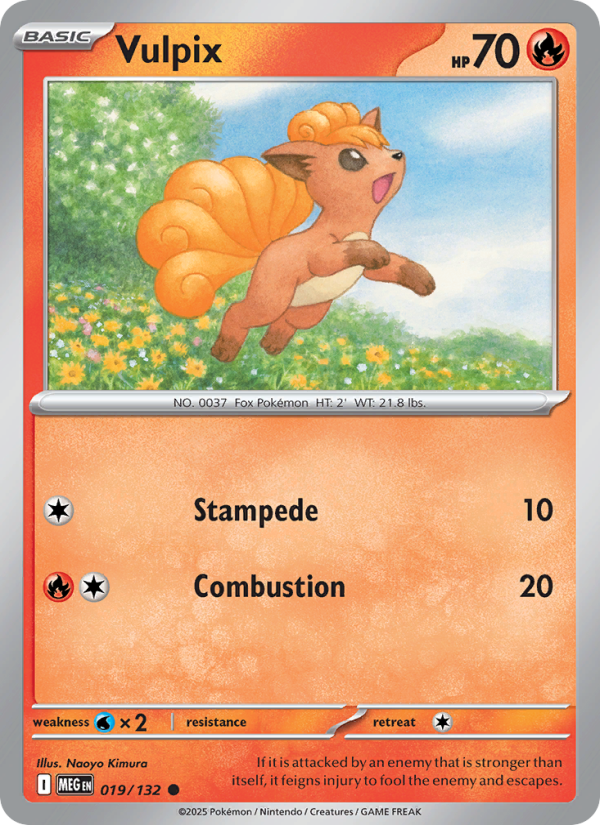 Vulpix #019/132 | Mega Evolution | Pokémon TCG