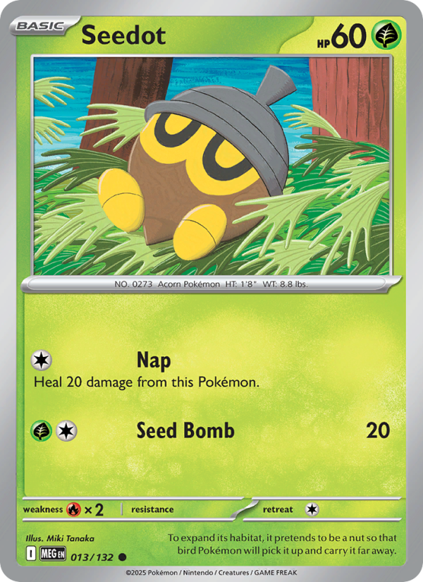 Seedot #013/132 | Mega Evolution | Pokémon TCG