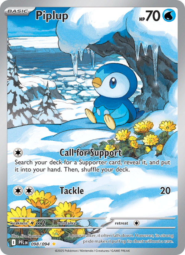 Piplup #098/094 | Phantasmal Flames | Pokémon TCG