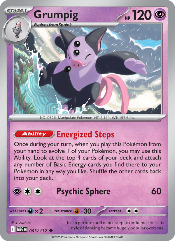 Grumpig #063/132 | Mega Evolution | Pokémon TCG