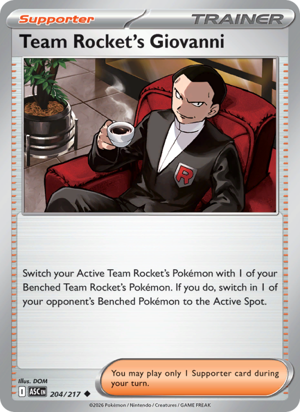 Team Rocket's Giovanni #204/217 | Ascended Heroes | Pokémon TCG