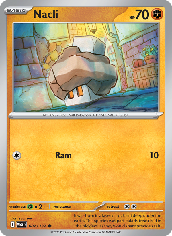 Nacli #082/132 | Mega Evolution | Pokémon TCG