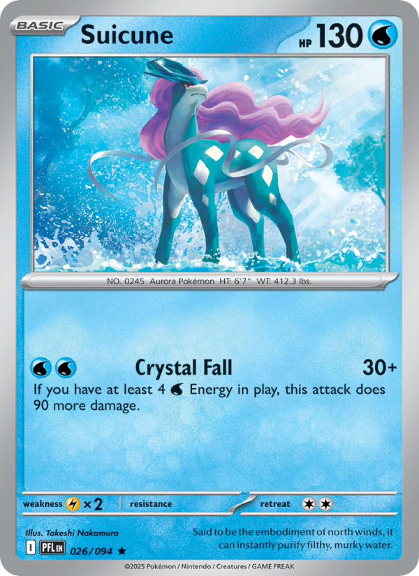 Suicune #026/094 | Phantasmal Flames | Pokémon TCG