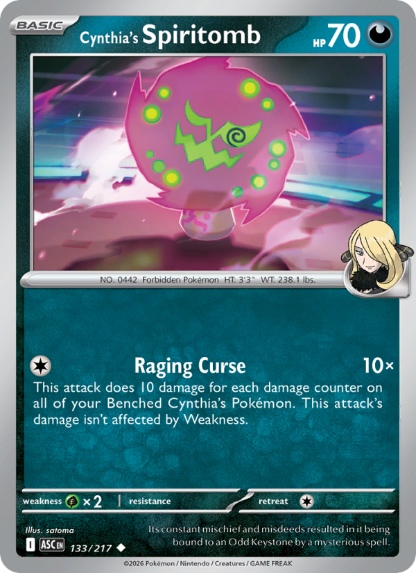 Cynthia's Spiritomb #133/217 | Ascended Heroes | Pokémon TCG