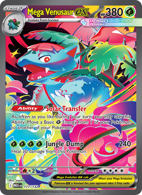 Mega Venusaur ex #177/132 | Mega Evolution | Pokémon TCG