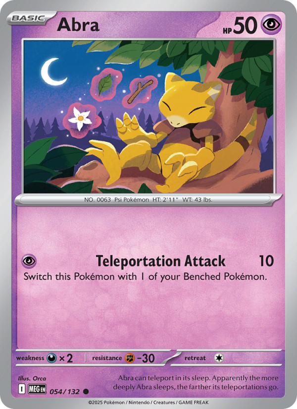 Abra #054/132 | Mega Evolution | Pokémon TCG