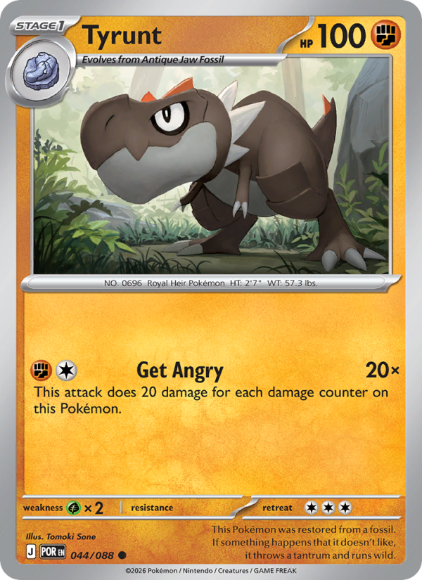 Tyrunt #044/088 | Perfect Order | Pokémon TCG