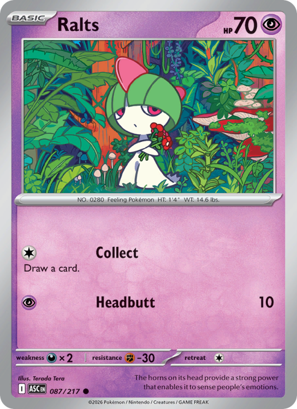 Ralts #087/217 | Ascended Heroes | Pokémon TCG