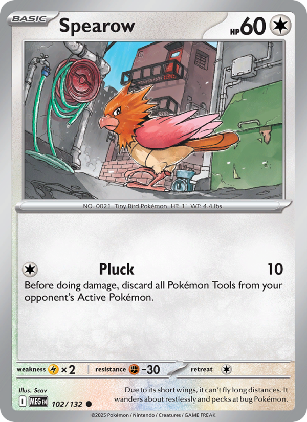 Spearow #102/132 | Mega Evolution | Pokémon TCG