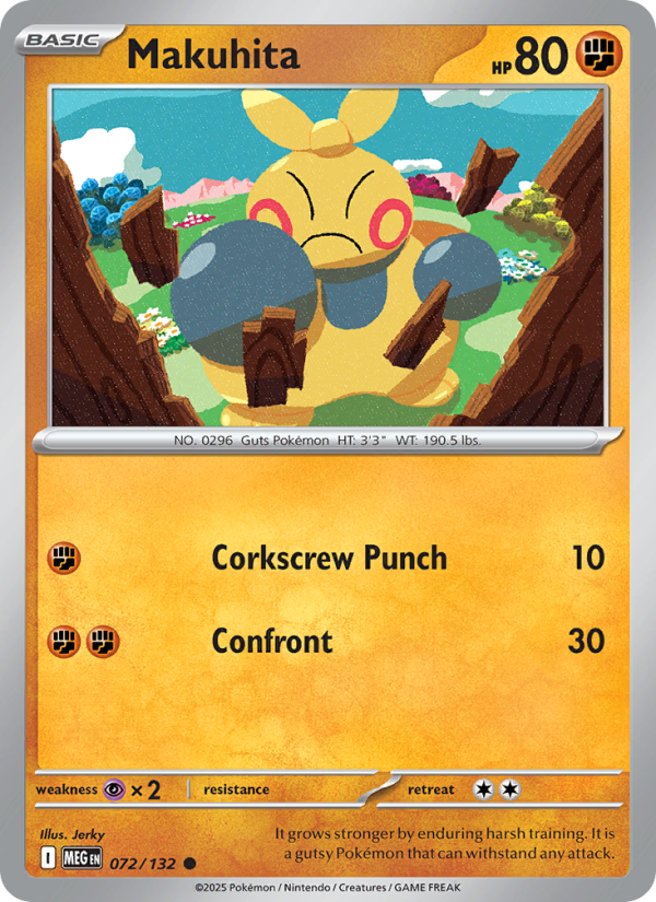 Makuhita #072/132 | Mega Evolution | Pokémon TCG
