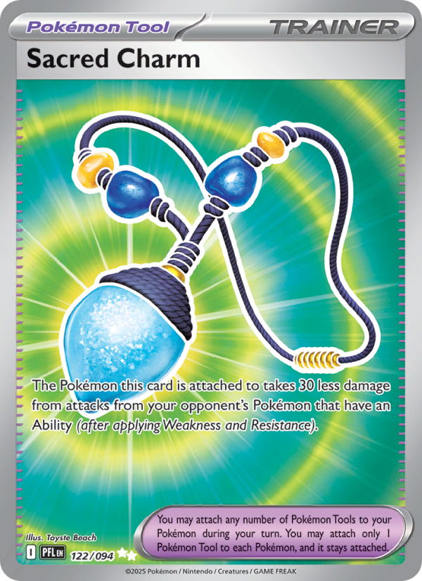 Sacred Charm #122/094 | Phantasmal Flames | Pokémon TCG