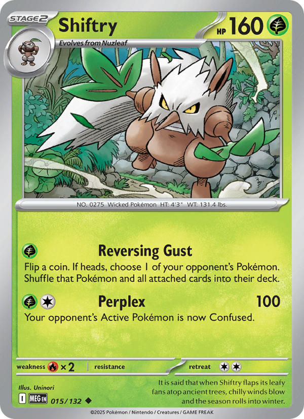 Shiftry #015/132 | Mega Evolution | Pokémon TCG