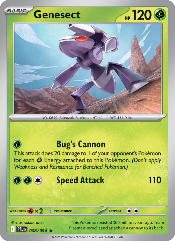 Genesect #008/094 | Phantasmal Flames | Pokémon TCG
