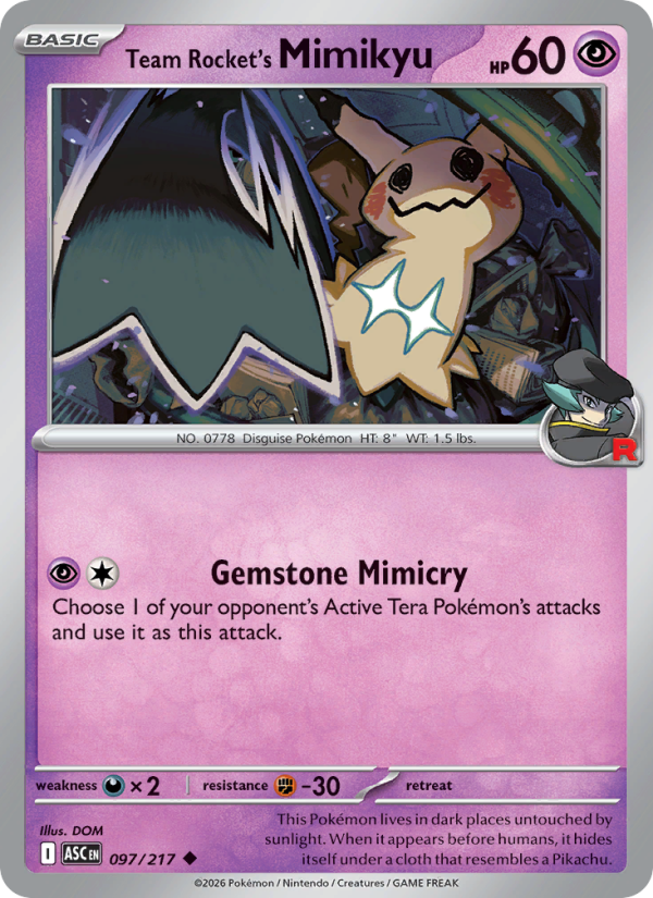 Team Rocket's Mimikyu #097/217 | Ascended Heroes | Pokémon TCG