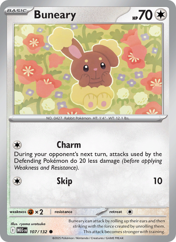 Buneary #107/132 | Mega Evolution | Pokémon TCG