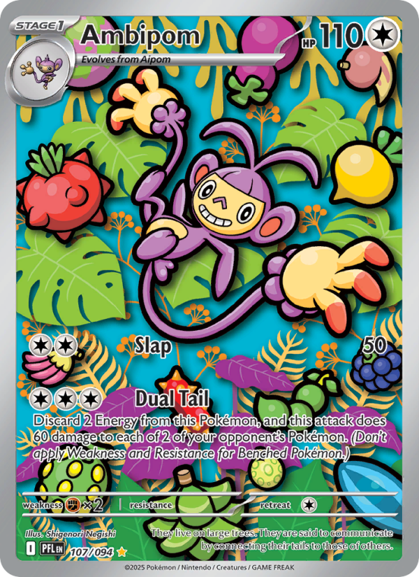 Ambipom #107/094 | Phantasmal Flames | Pokémon TCG