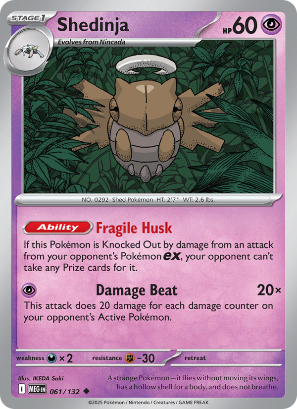 Shedinja #061/132 | Mega Evolution | Pokémon TCG