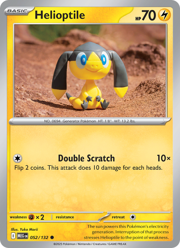 Helioptile #052/132 | Mega Evolution | Pokémon TCG