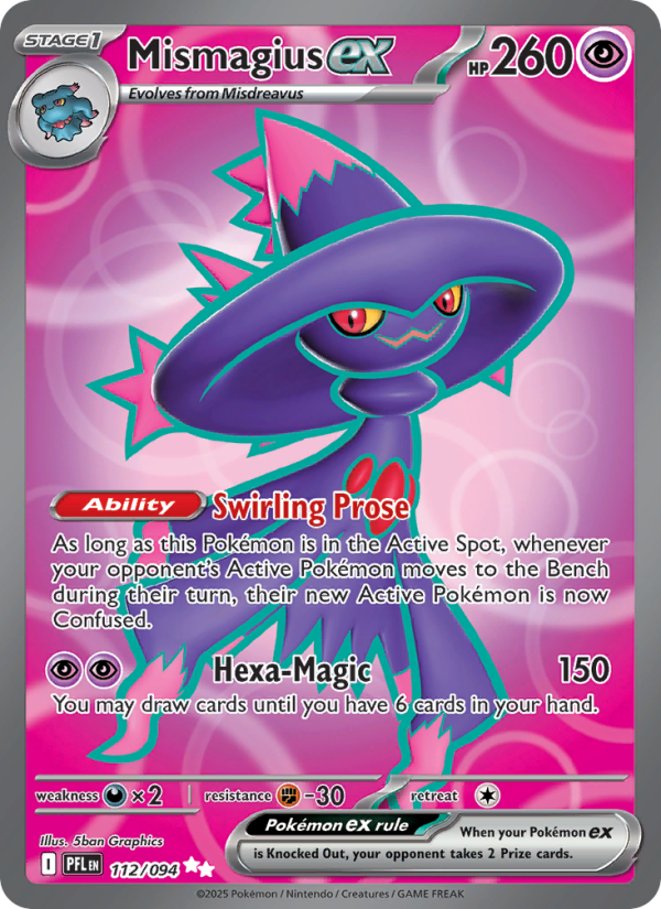 Mismagius ex #112/094 | Phantasmal Flames | Pokémon TCG