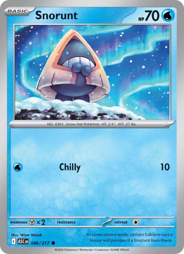 Snorunt (Energy Symbol Pattern) #046/217 | Ascended Heroes | Pokémon TCG