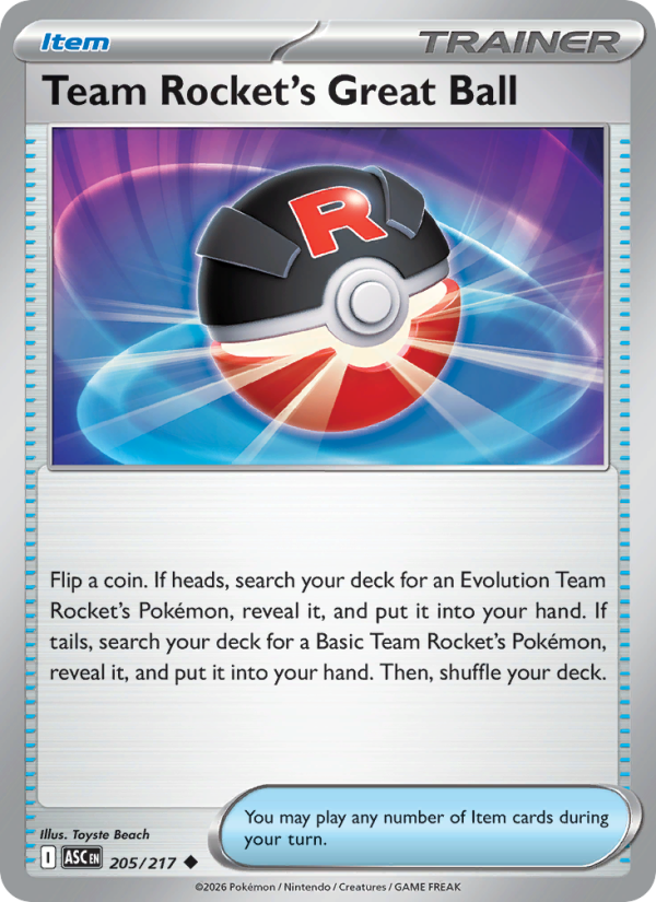 Team Rocket's Great Ball #205/217 | Ascended Heroes | Pokémon TCG