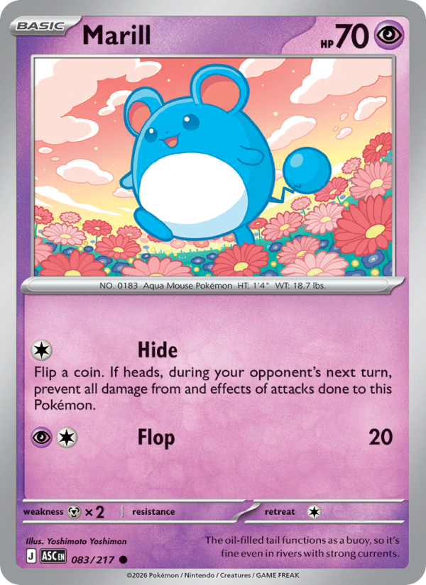 Marill (Friend Ball) #083/217 | Ascended Heroes | Pokémon TCG