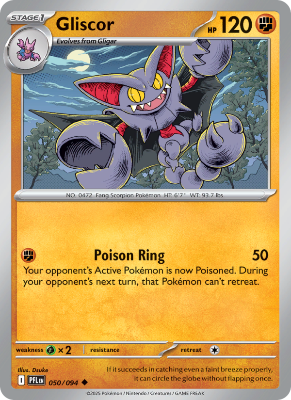 Gliscor #050/094 | Phantasmal Flames | Pokémon TCG