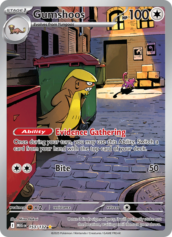 Gumshoos #153/132 | Mega Evolution | Pokémon TCG
