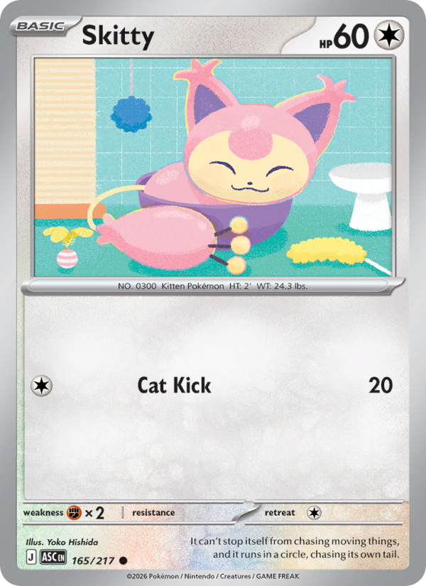 Skitty #165/217 | Ascended Heroes | Pokémon TCG