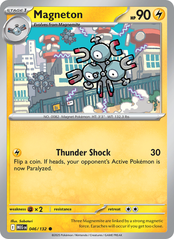 Magneton #046/132 | Mega Evolution | Pokémon TCG