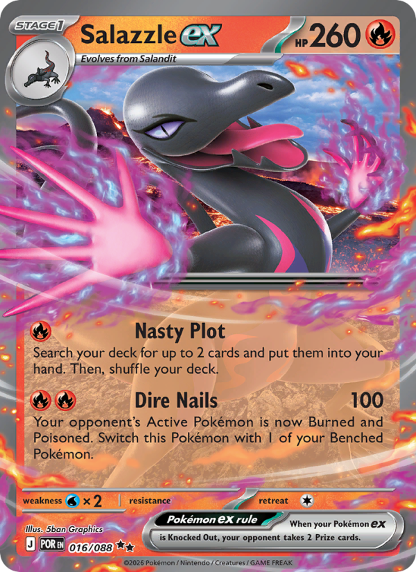 Salazzle ex #016/088 | Perfect Order | Pokémon TCG