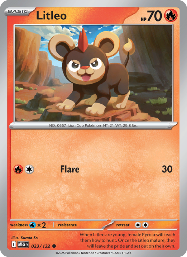 Litleo #023/132 | Mega Evolution | Pokémon TCG