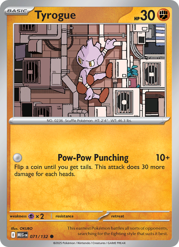Tyrogue #071/132 | Mega Evolution | Pokémon TCG