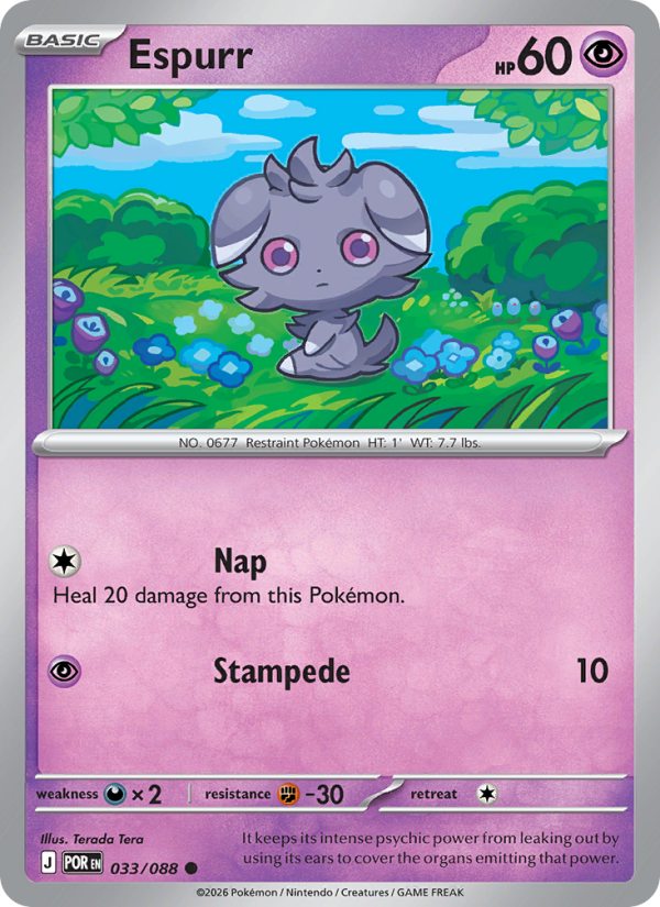 Espurr #033/088 | Perfect Order | Pokémon TCG