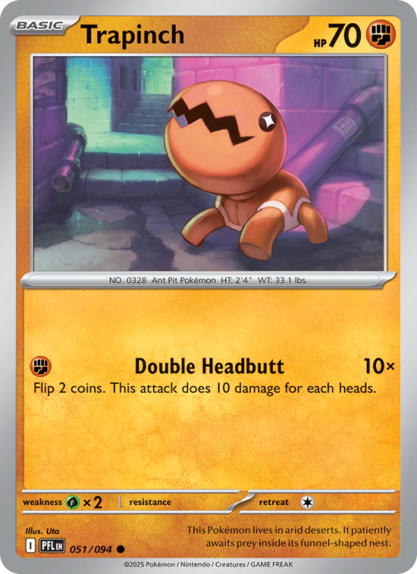 Trapinch #051/094 | Phantasmal Flames | Pokémon TCG
