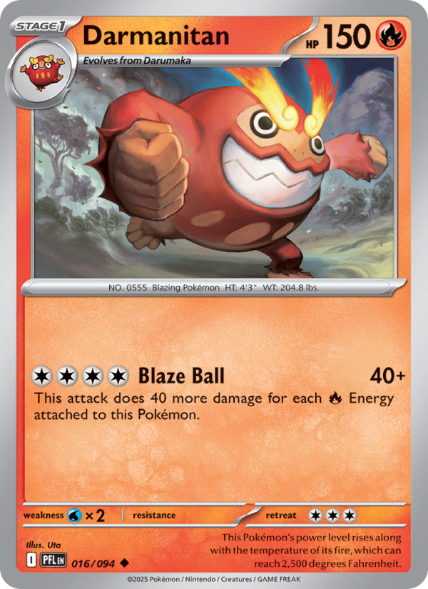 Darmanitan #016/094 | Phantasmal Flames | Pokémon TCG