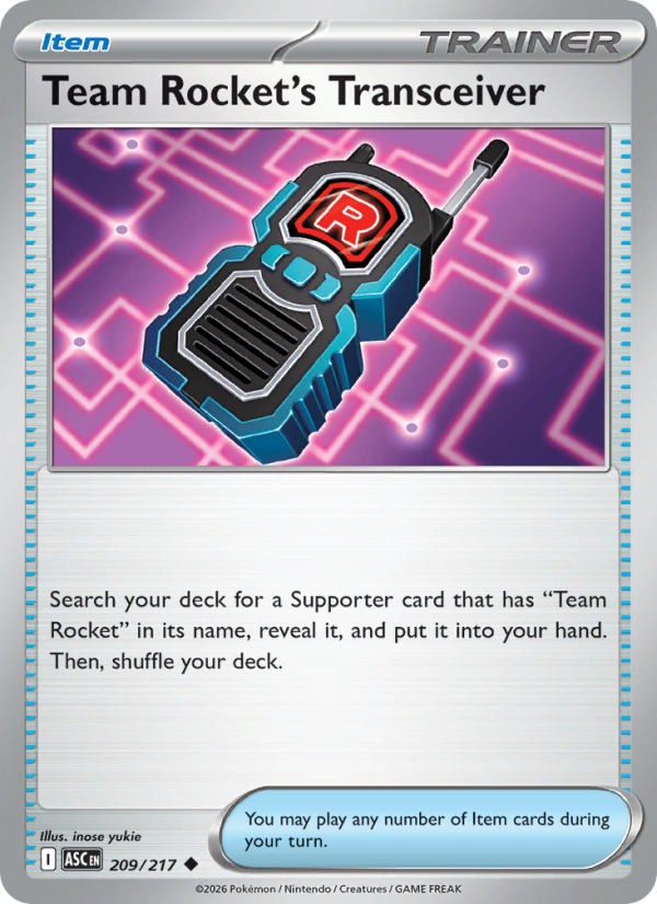 Team Rocket's Transceiver #209/217 | Ascended Heroes | Pokémon TCG