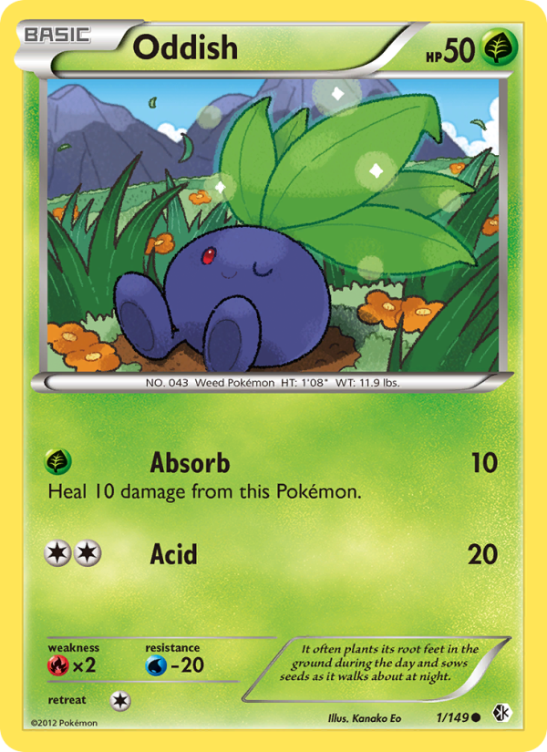 Oddish #001/094 | Phantasmal Flames | Pokémon TCG