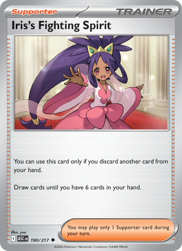 Iris's Fighting Spirit #190/217 | Ascended Heroes | Pokémon TCG