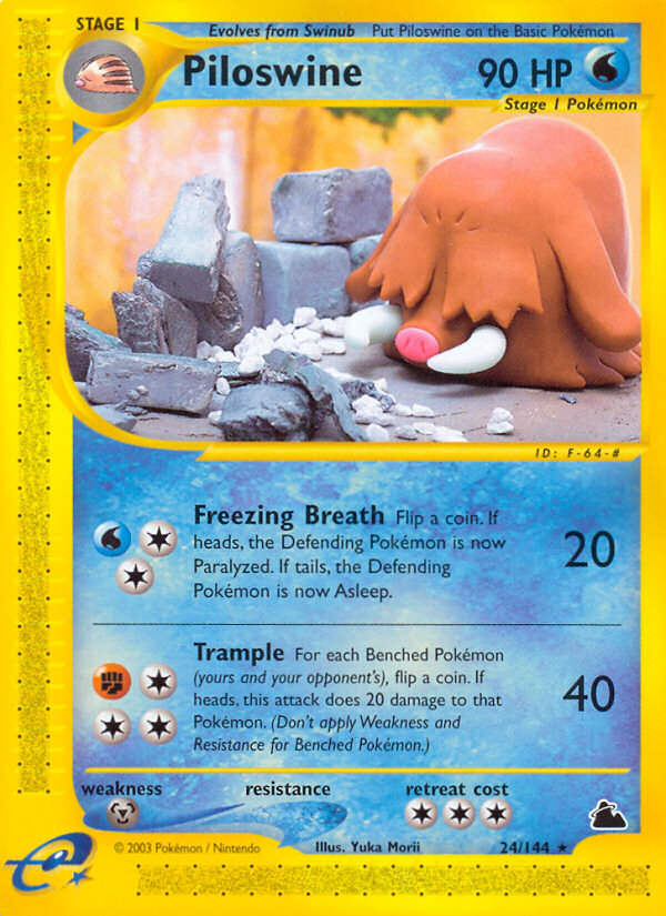 Piloswine #024/094 | Phantasmal Flames | Pokémon TCG