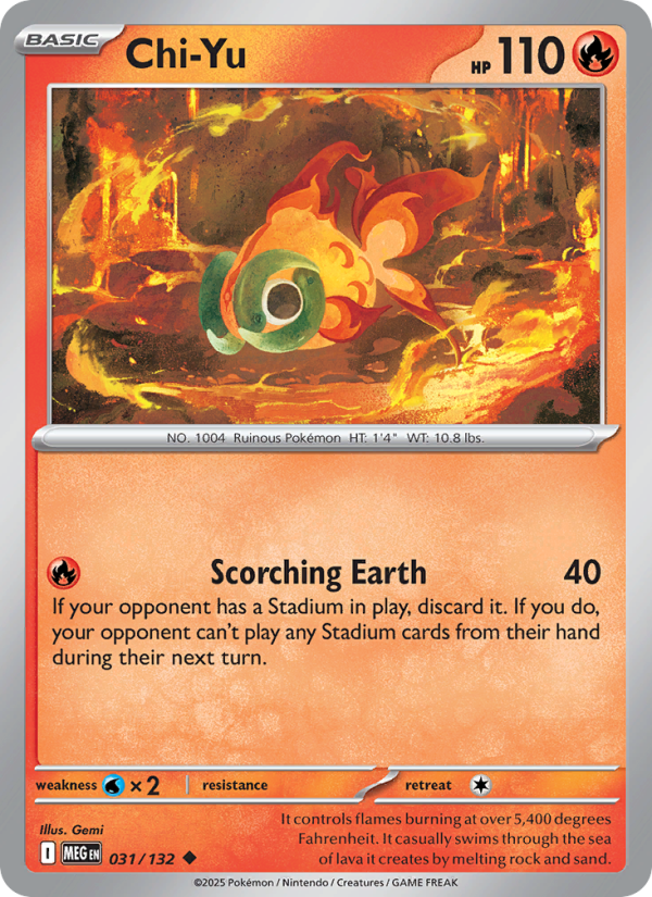Chi-Yu #031/132 | Mega Evolution | Pokémon TCG