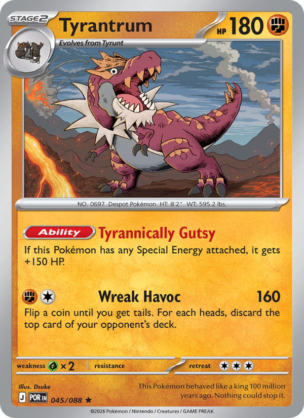 Tyrantrum #045/088 | Perfect Order | Pokémon TCG