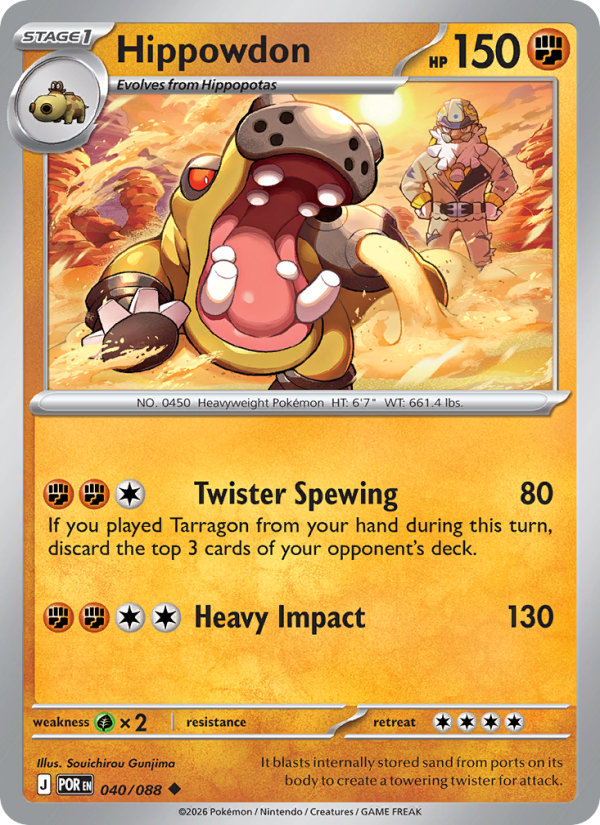 Hippowdon #040/088 | Perfect Order | Pokémon TCG